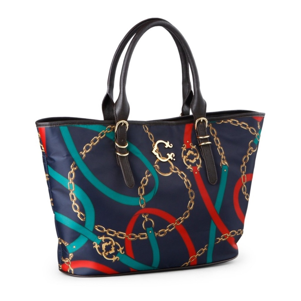 C Wonder Equestrian Print Nylon Tote Bag
